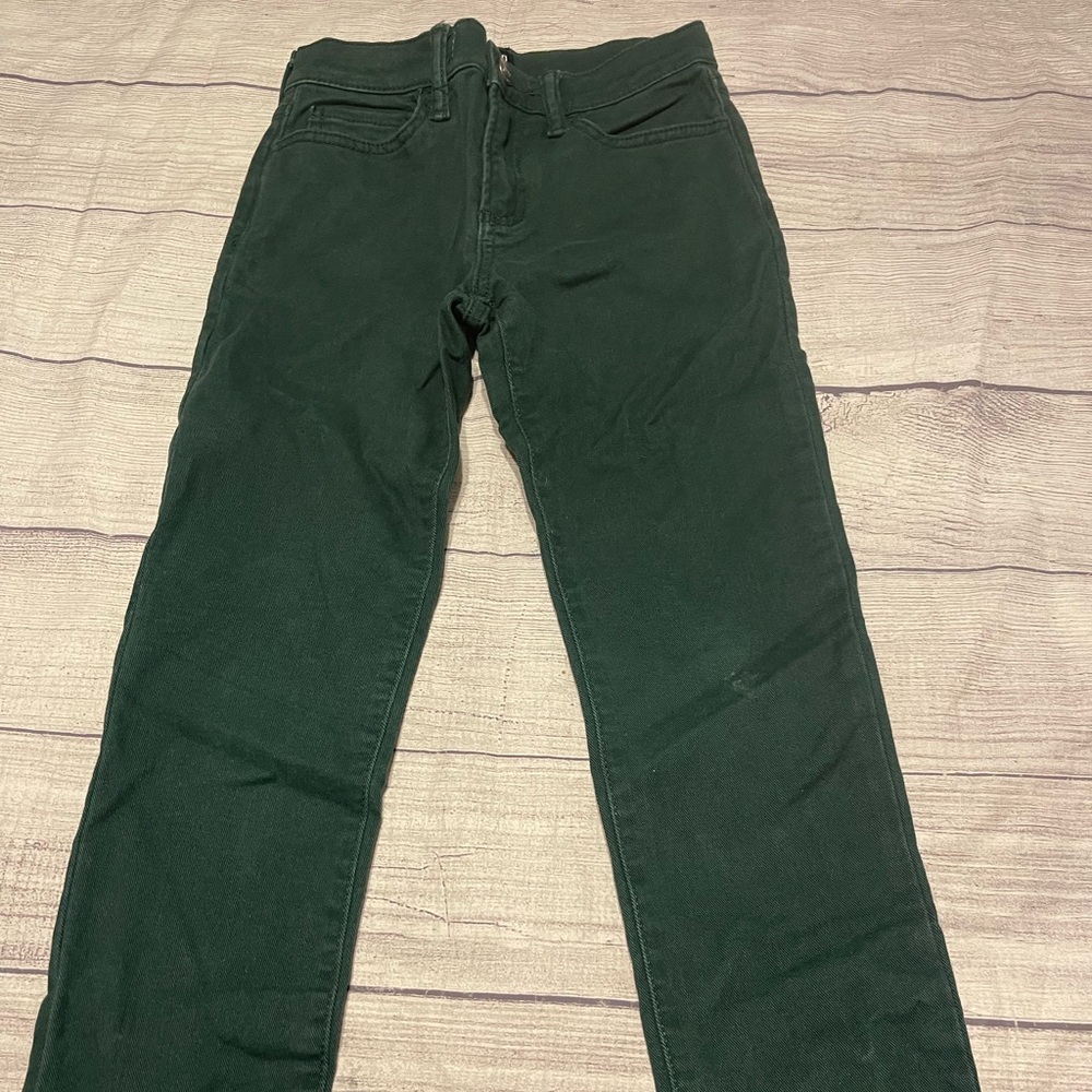 Boys GAP Forest Green Denim Pants 8